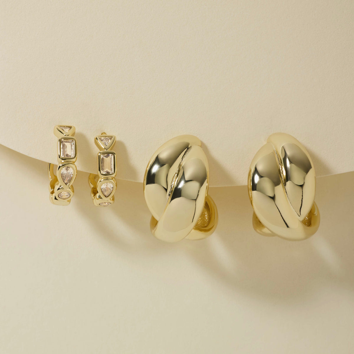Gemstone Hoops