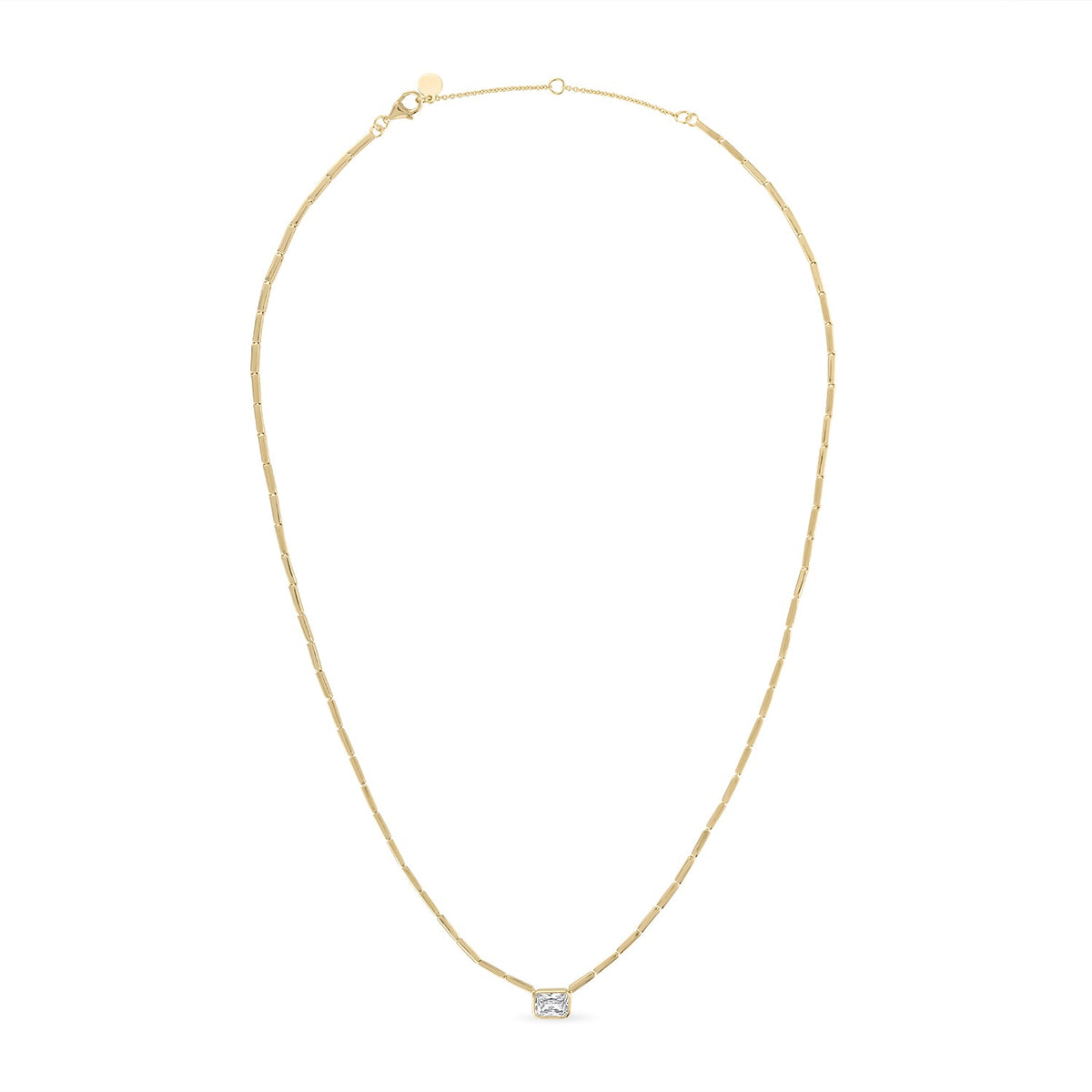 14k Vermeil The Cove Solitaire Necklace