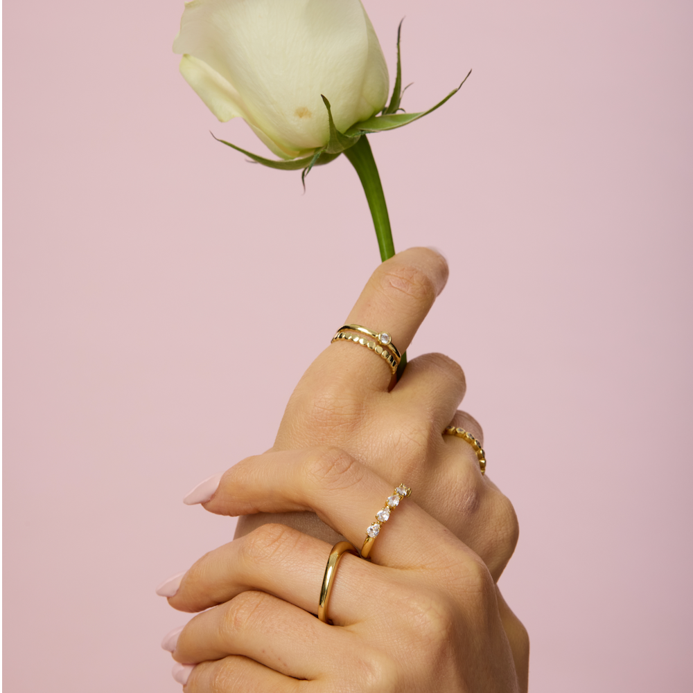 Gold Filled Wavy Dome Ring