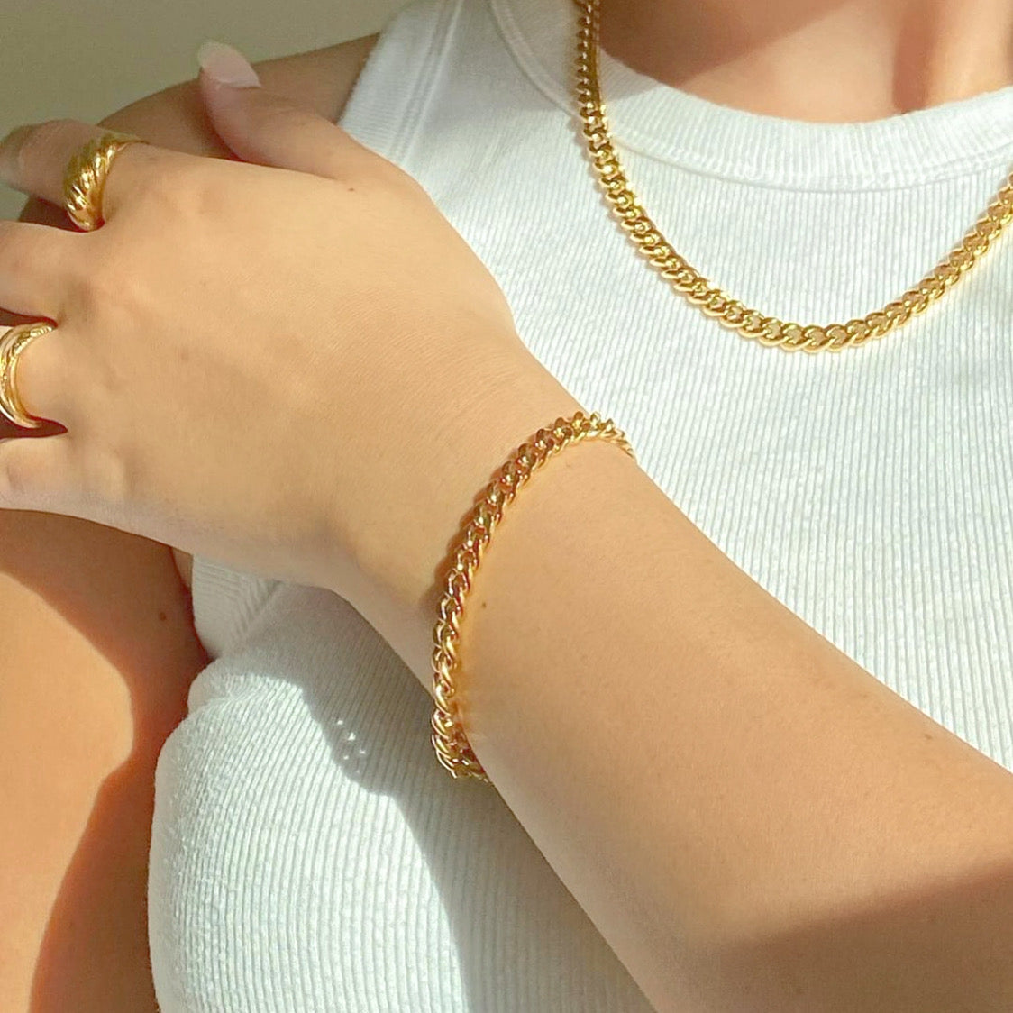 Large Curb Chain Bracelet
