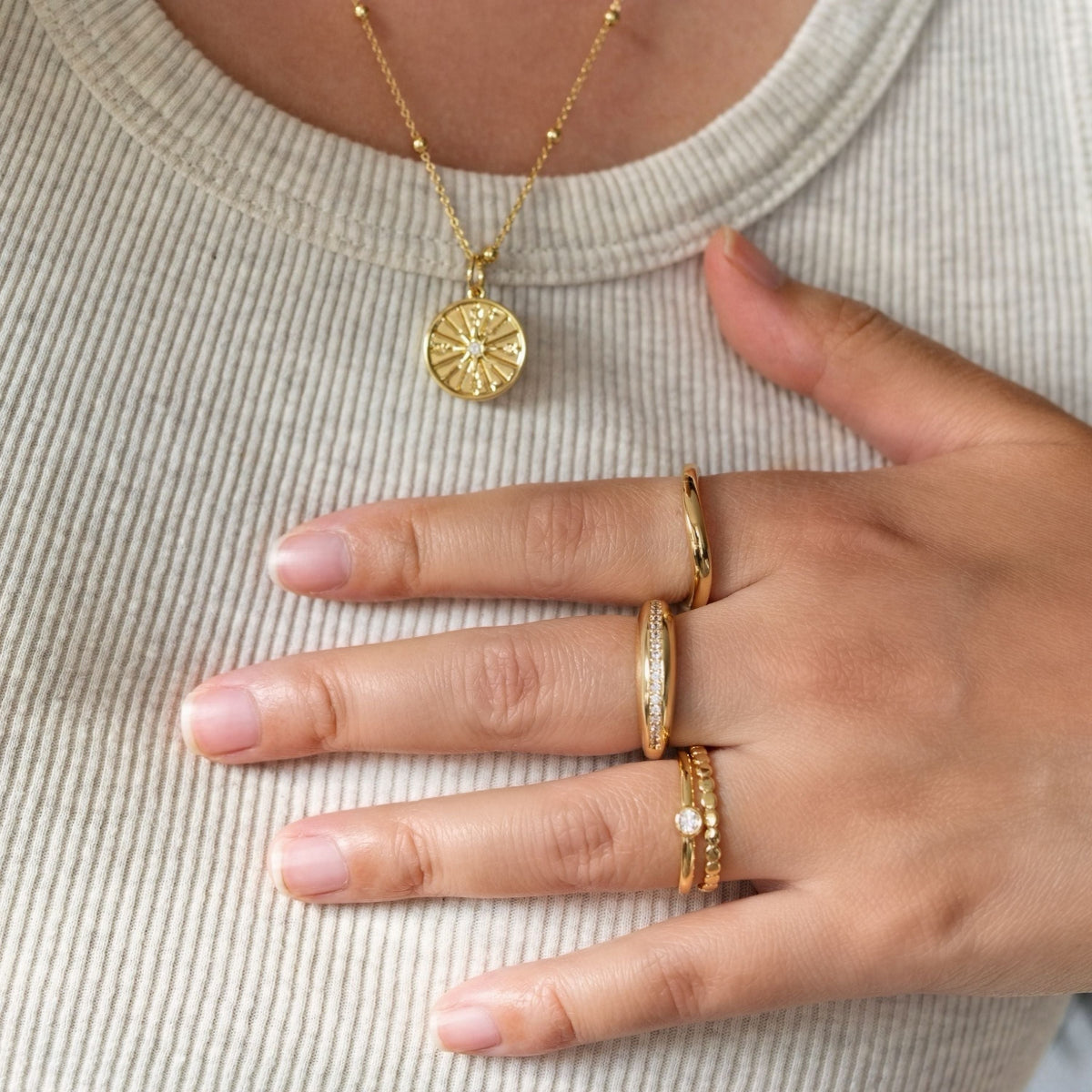 Gold Filled Dot Ring