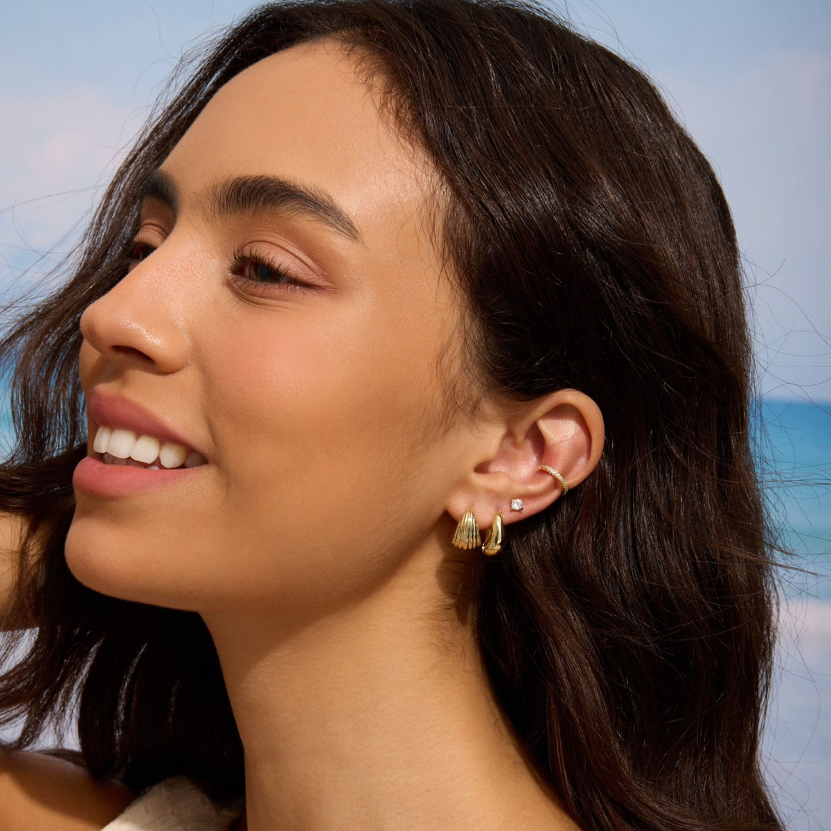 Sculpted Hoops