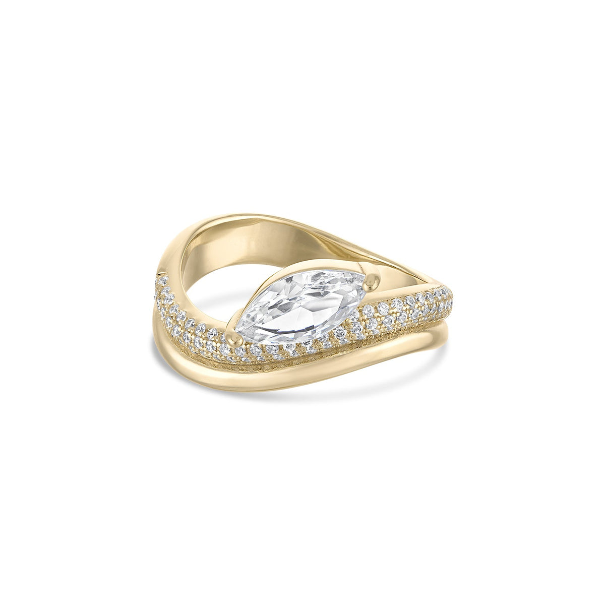 14k Vermeil The Bondi Wave Ring