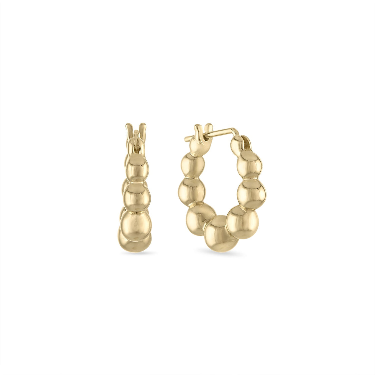 14k Vermeil Coogee Beaded Hoop Earrings