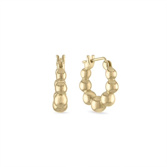 14k Vermeil Coogee Beaded Hoop Earrings