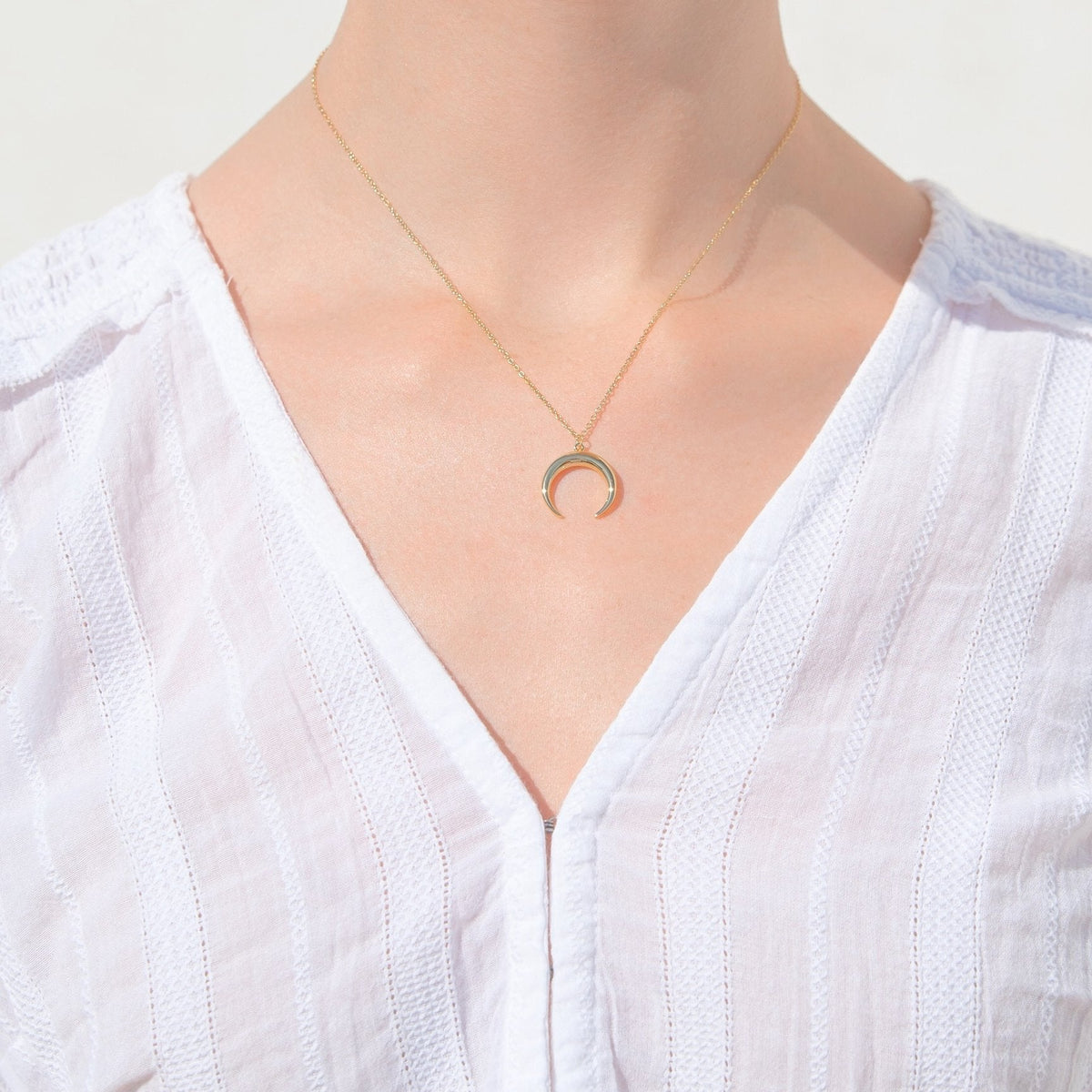 Star Choker + Moon Necklace Set
