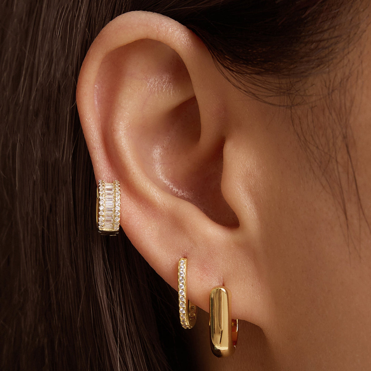 Gold Filled Baby Oval Hoops