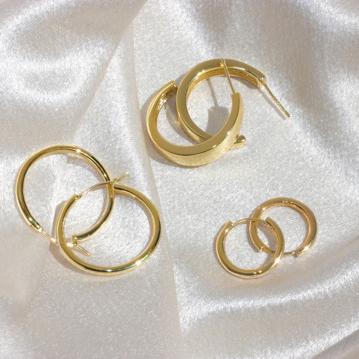 Gold Filled Medium Hoops