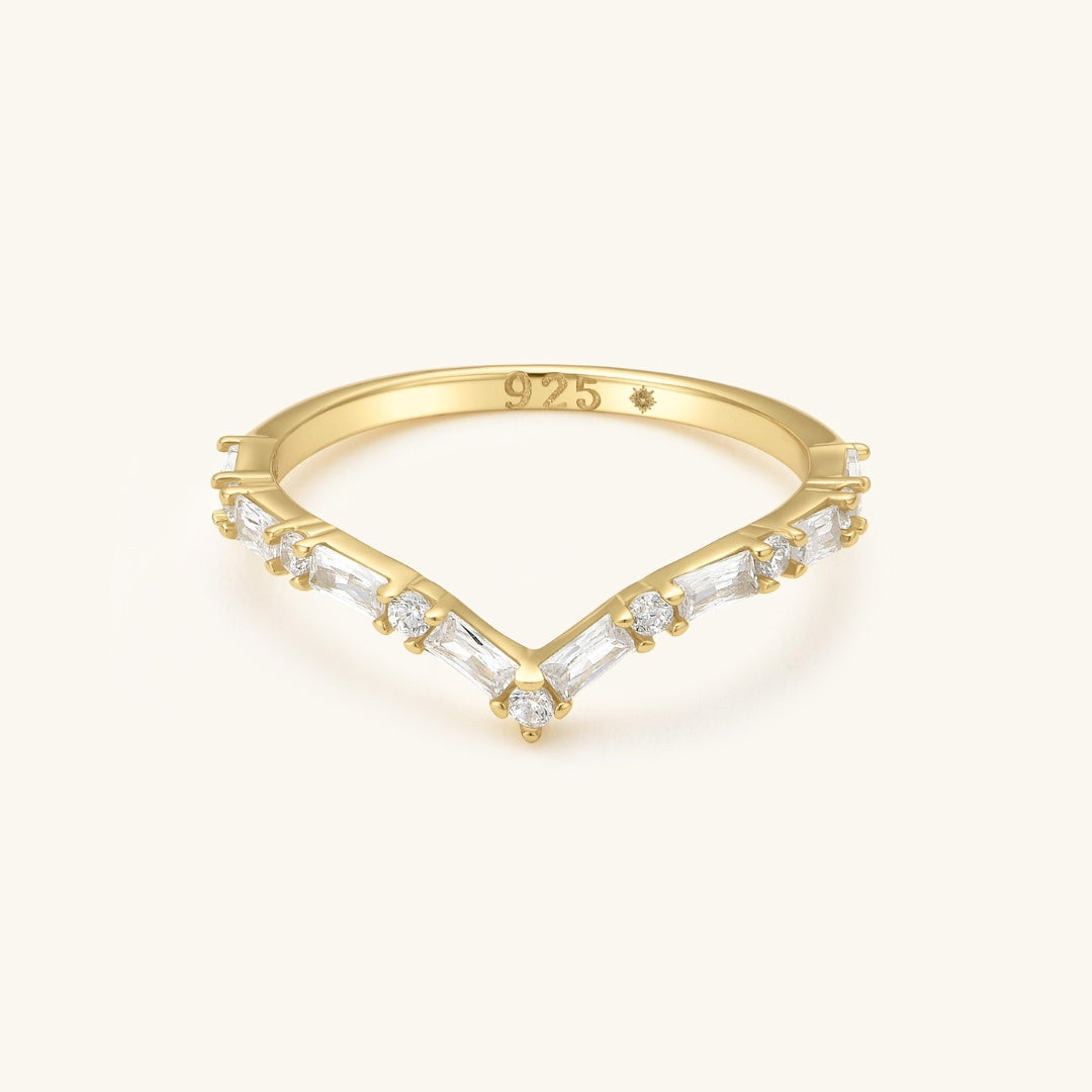 Diamond Chevron Ring