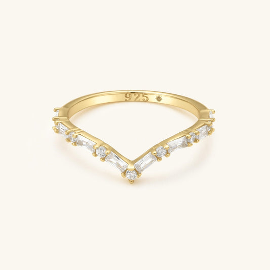 Diamond Chevron Ring