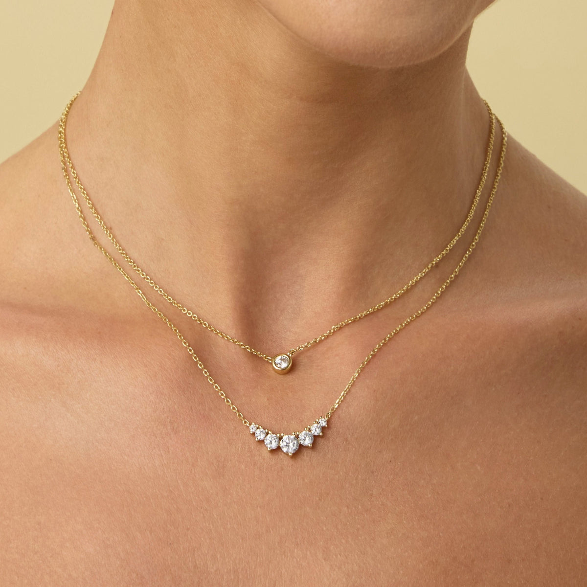 Cluster Diamond Necklace