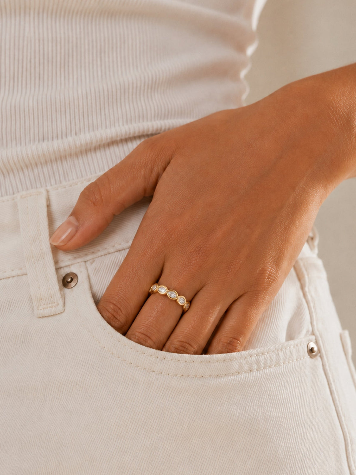 Marquise Eternity Band
