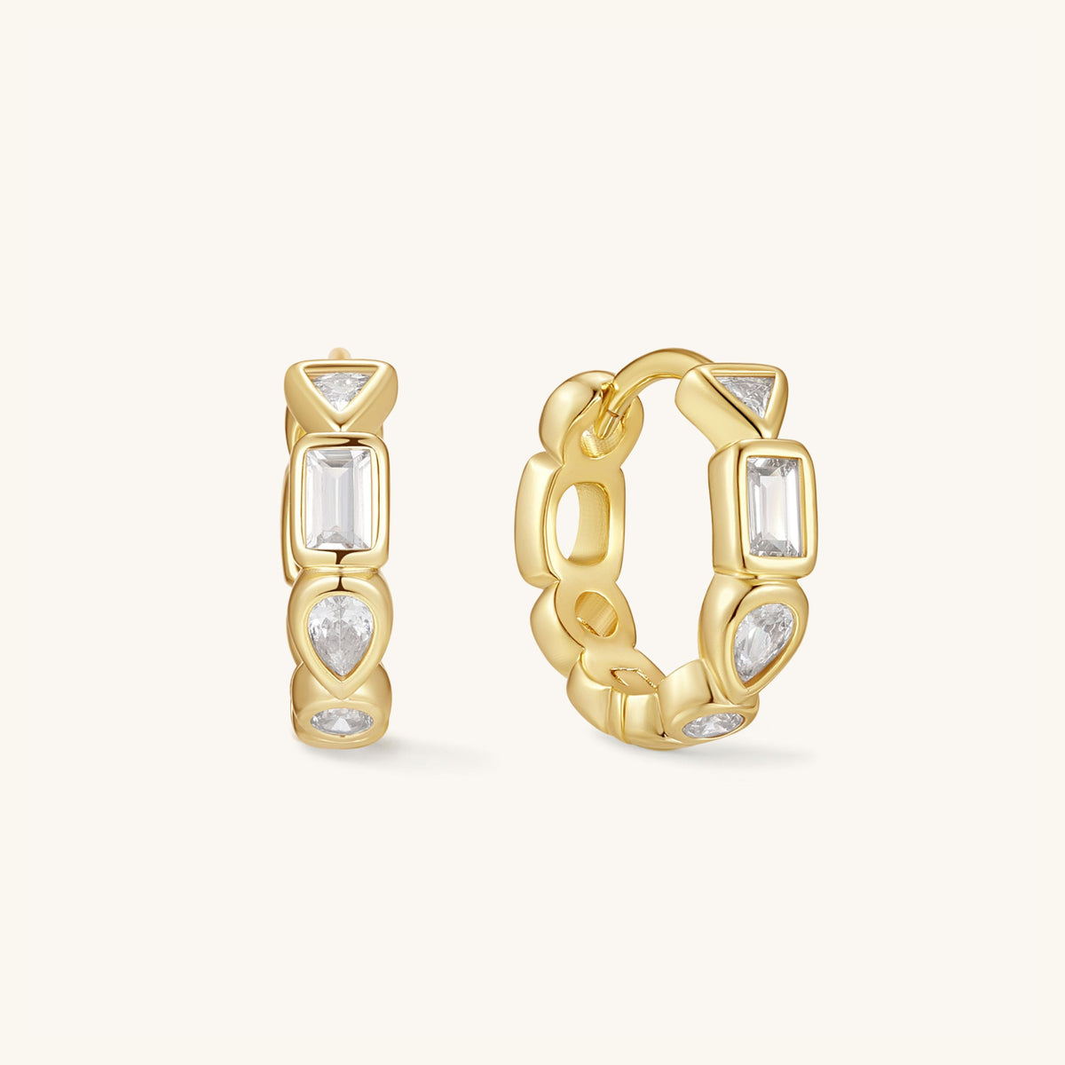 Gemstone Hoops