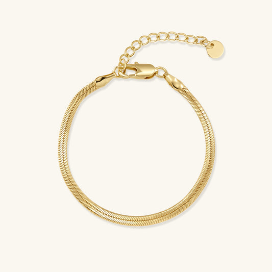 Gold Filled Herringbone Bracelet