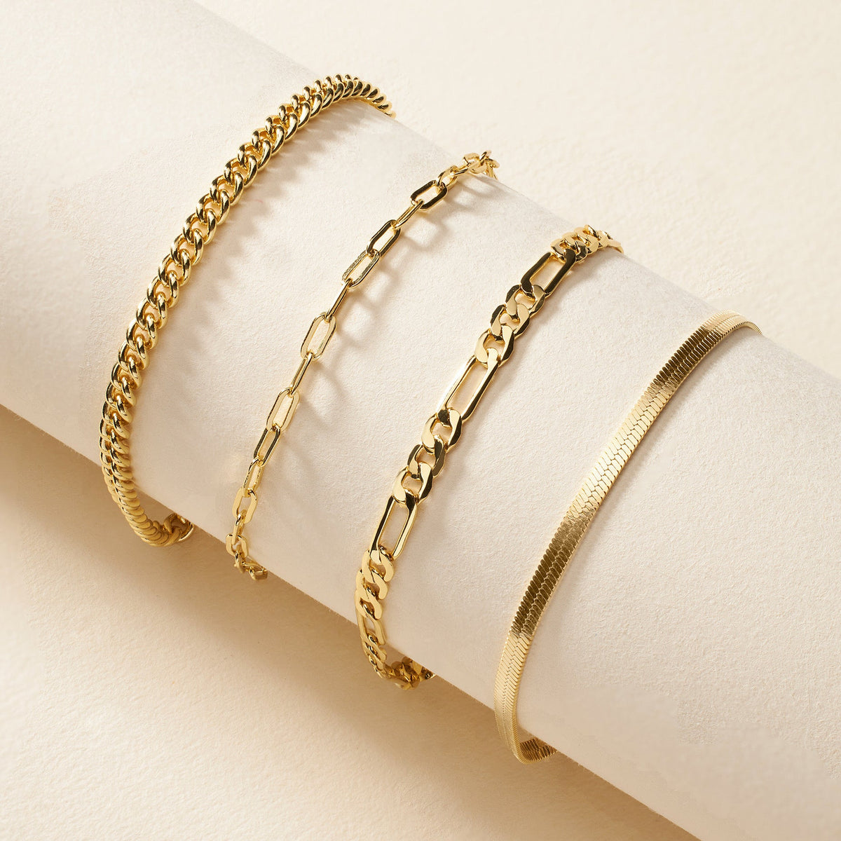 Gold Filled Curb Chain Bracelet