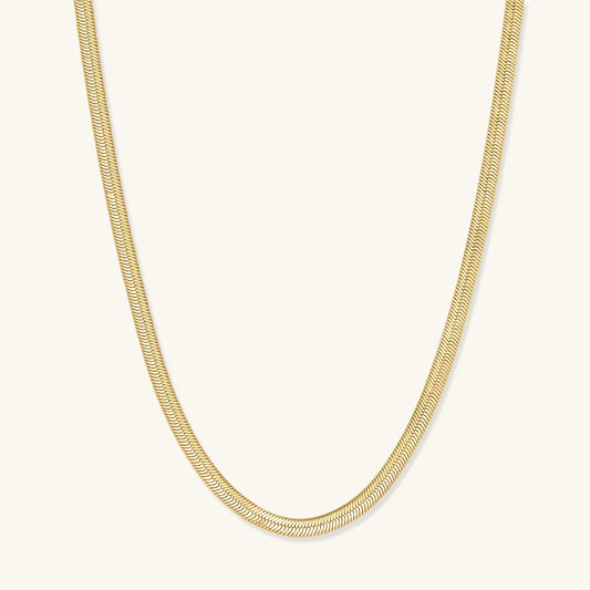 Gold Filled Herringbone Necklace