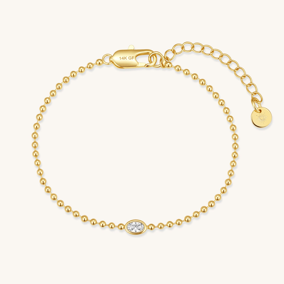 Gold Filled Diamond Oval Set