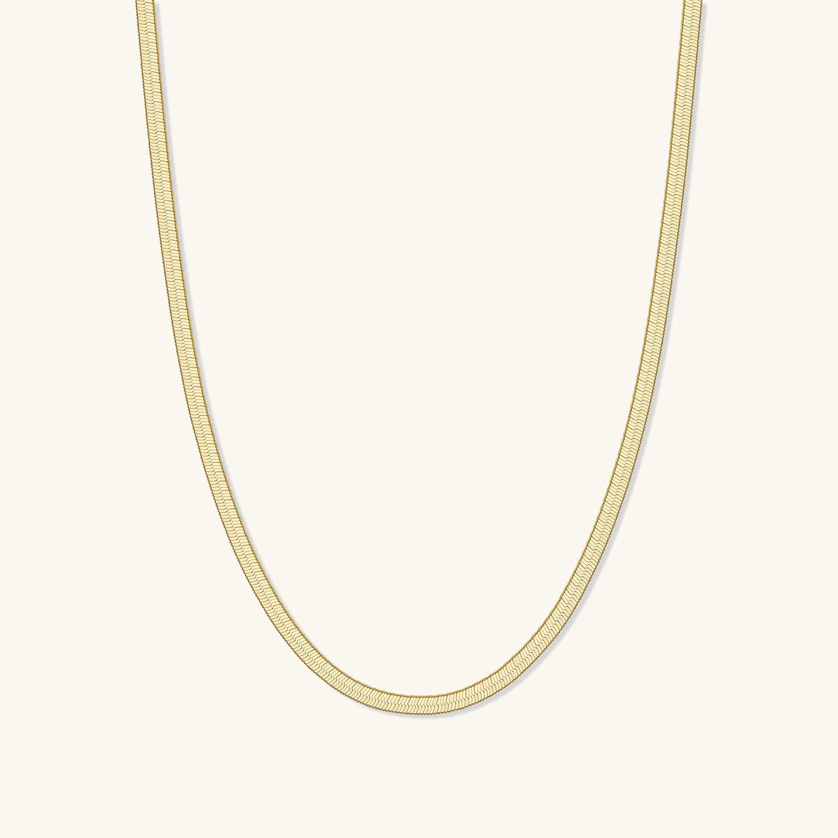 Thin Herringbone Necklace