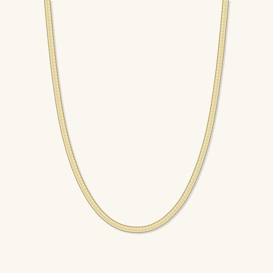 Thin Herringbone Necklace