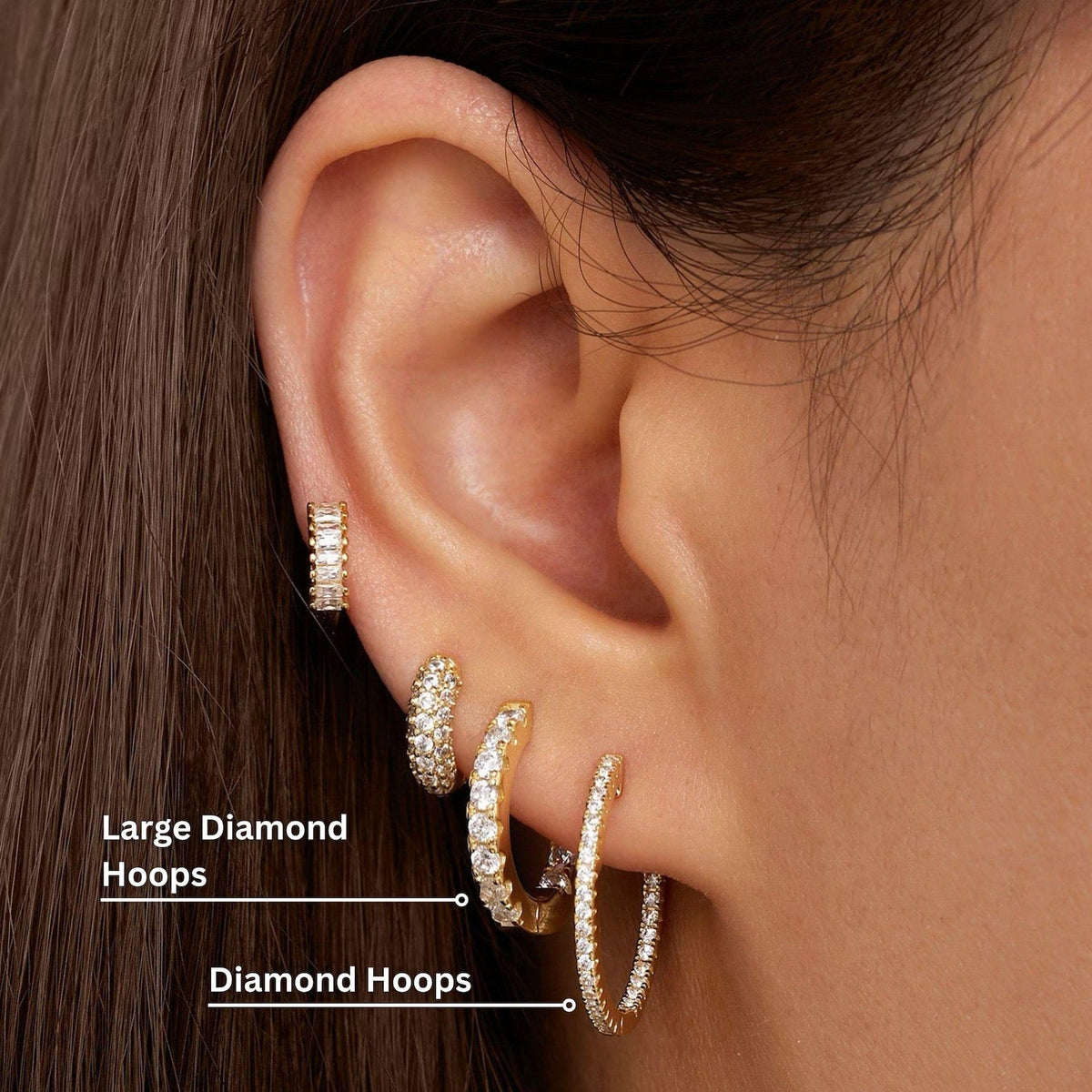 Triple Hoop Set