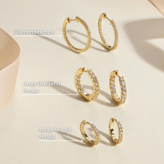 Triple Hoop Set
