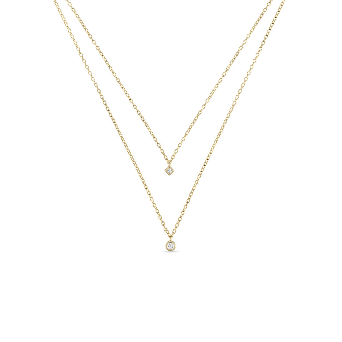 14k Vermeil Double Strand Layering Necklace