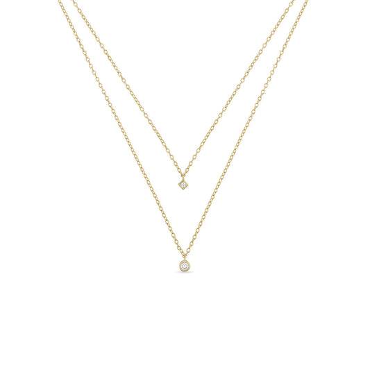 14k Vermeil Double Strand Layering Necklace