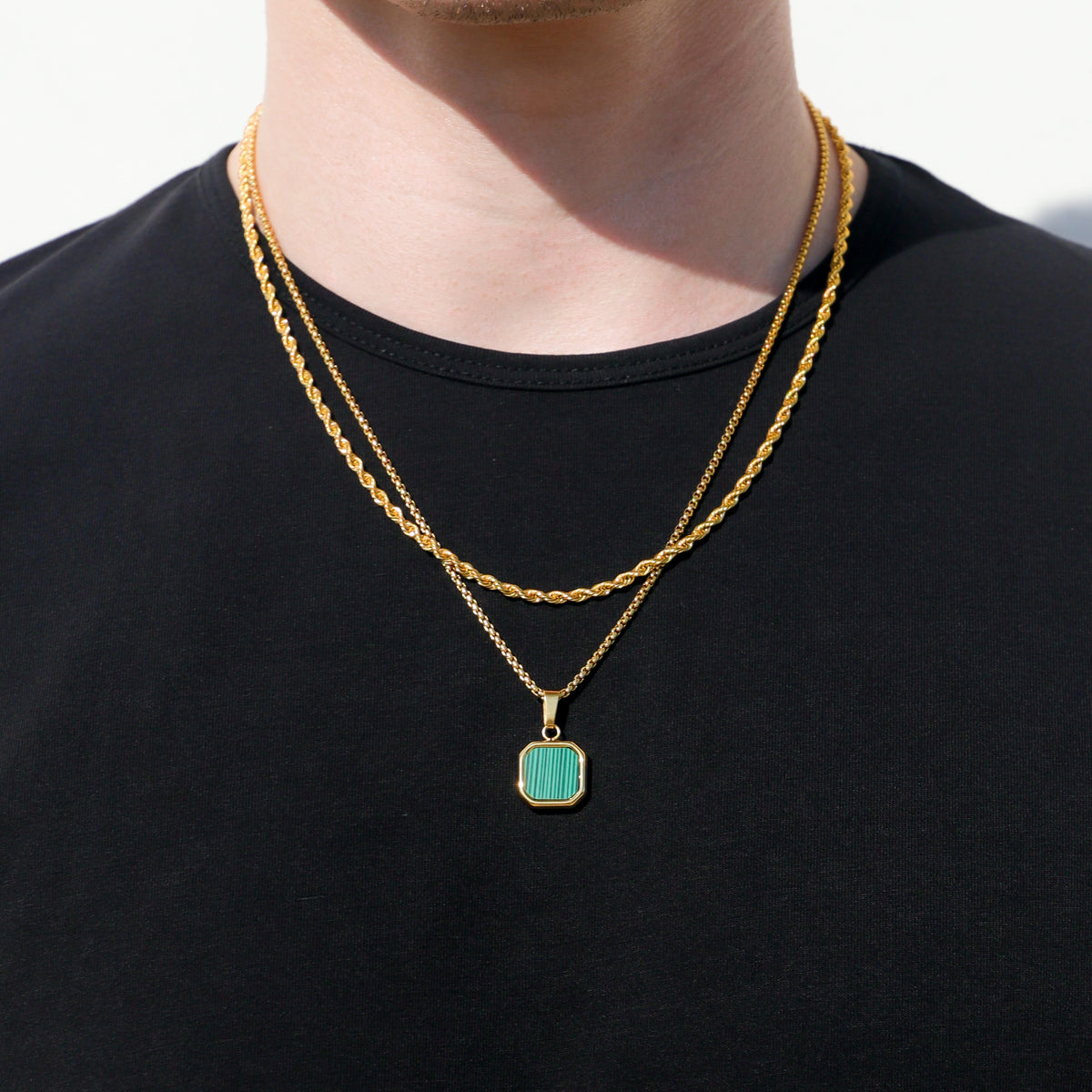 Malachite Stone Pendant