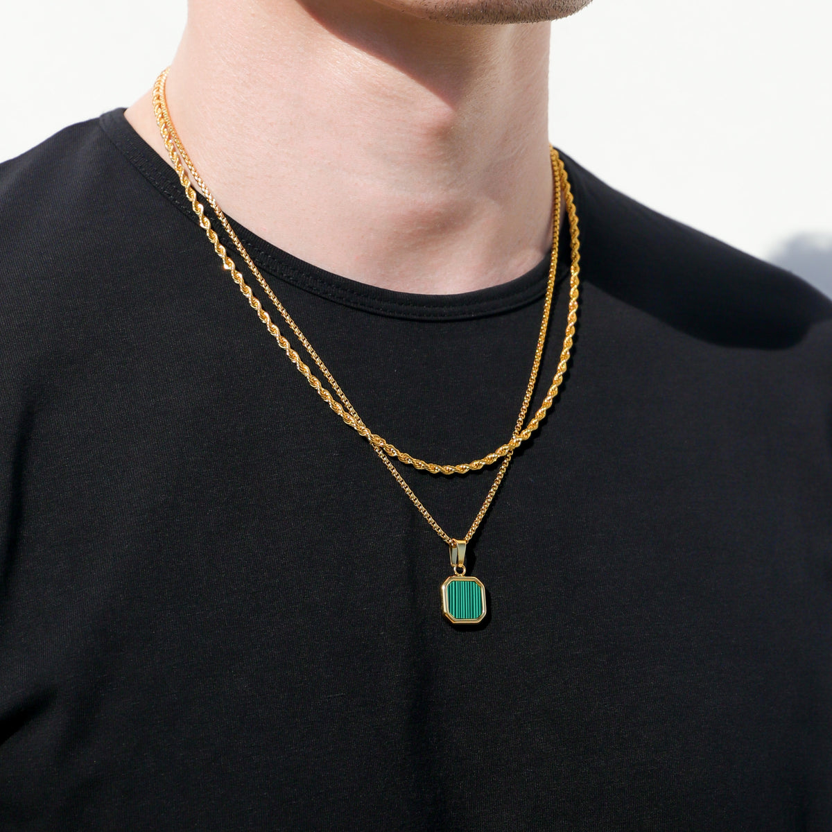 Malachite Stone Pendant