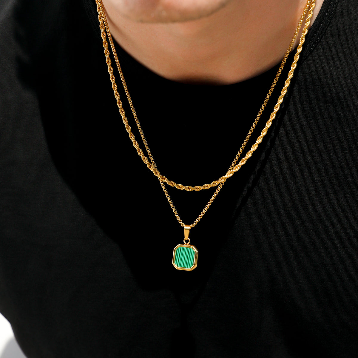 Malachite Stone Pendant