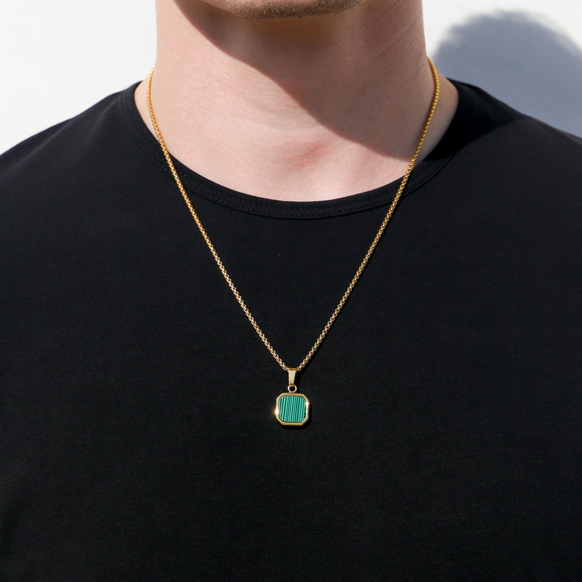 Malachite Stone Pendant