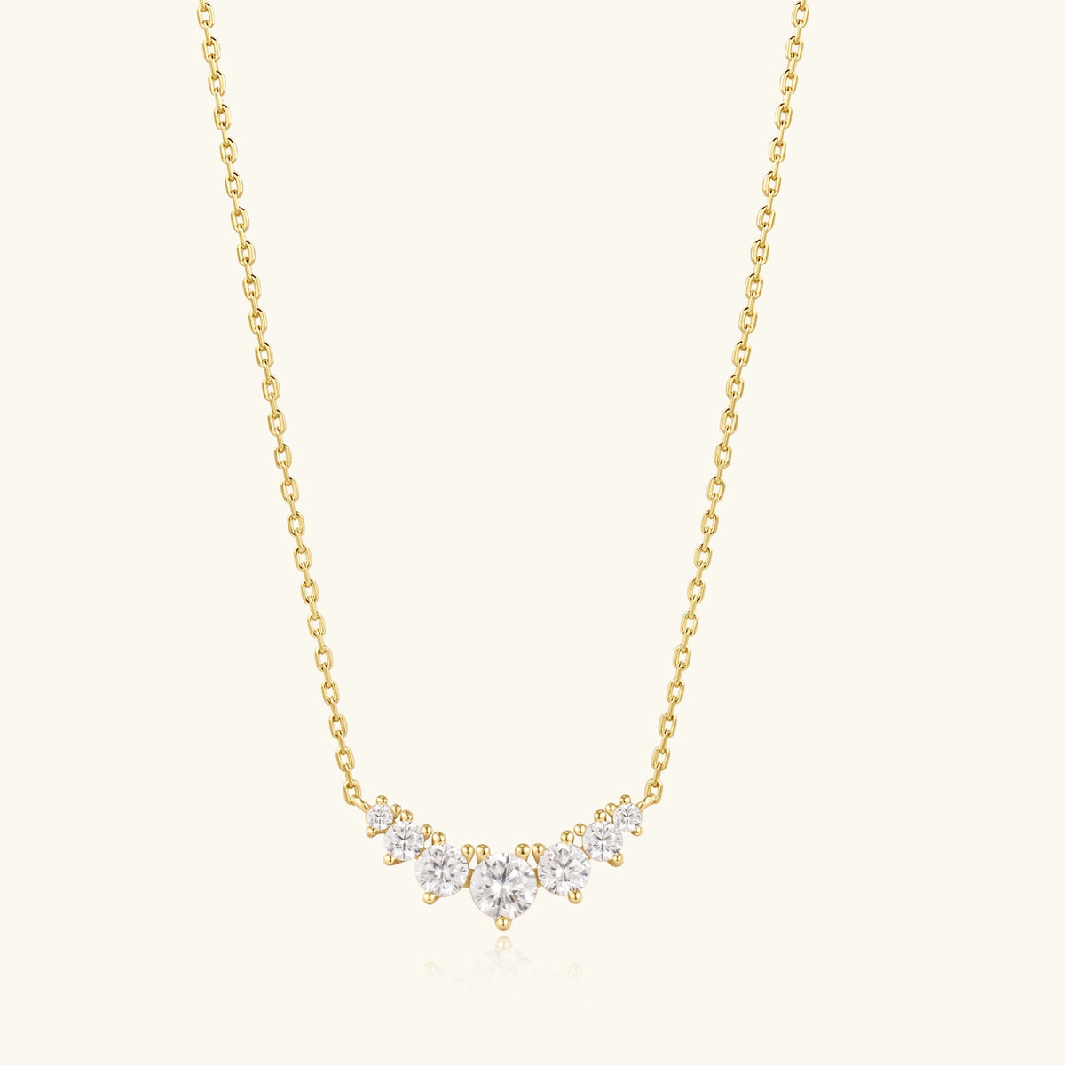 Cluster Diamond Necklace