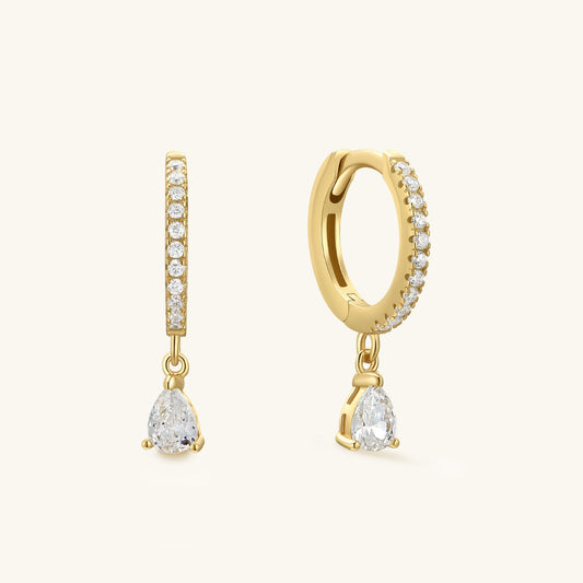 Pear Drop Hoops
