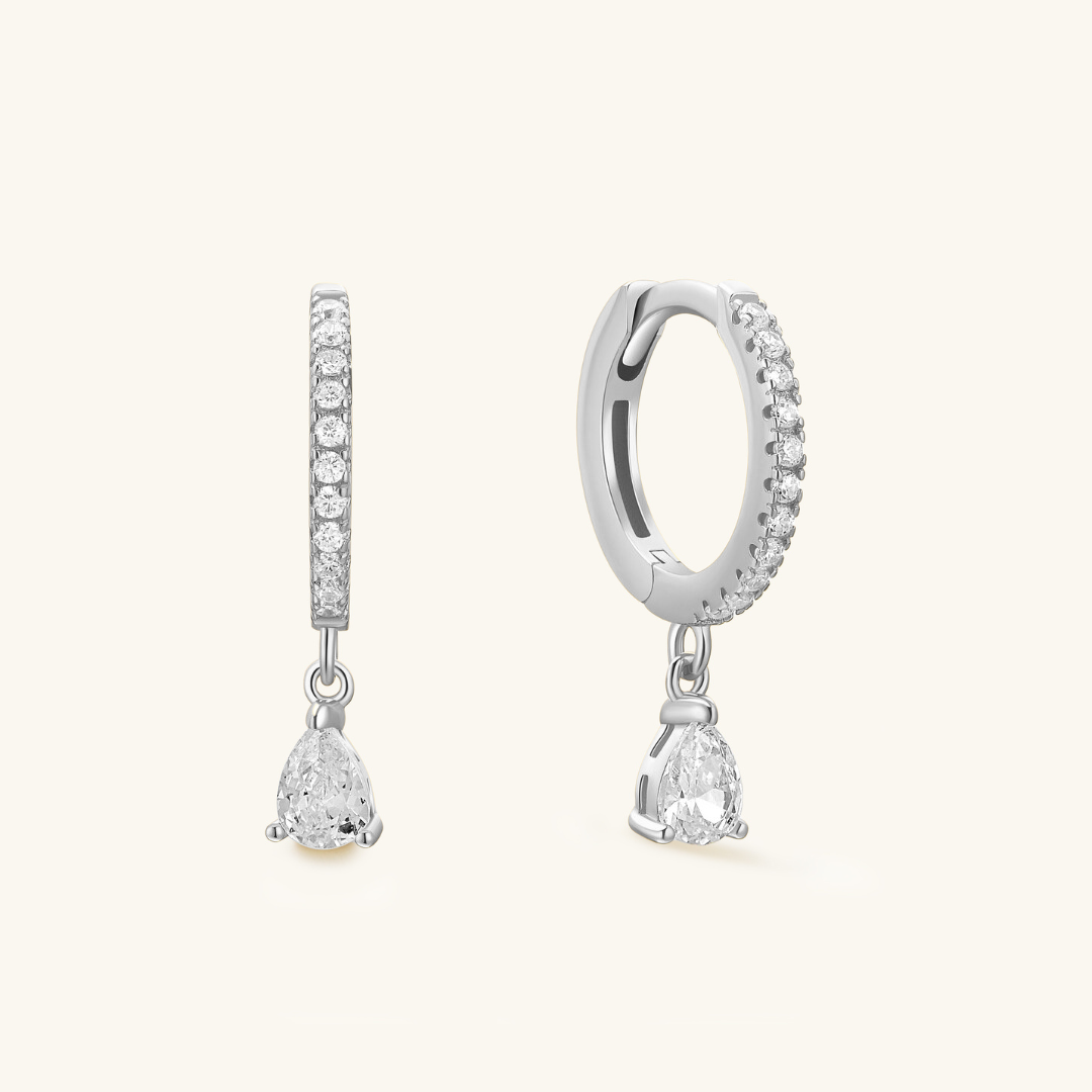 Pear Drop Hoops