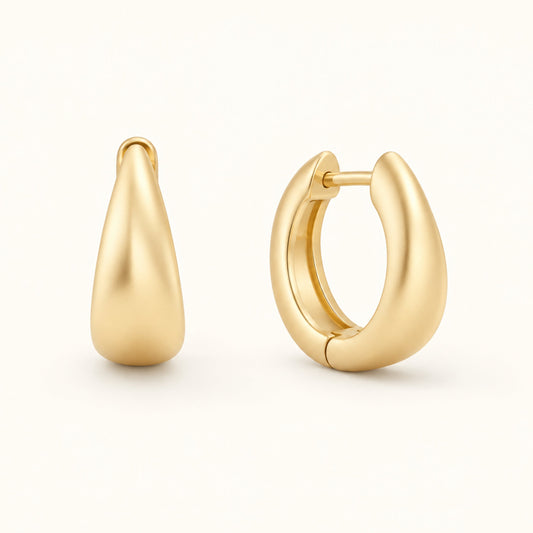 Gold Filled Teardrop Hoops