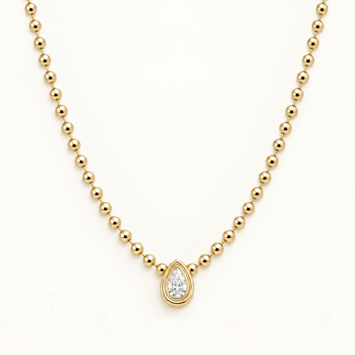 Teardrop Diamond Necklace